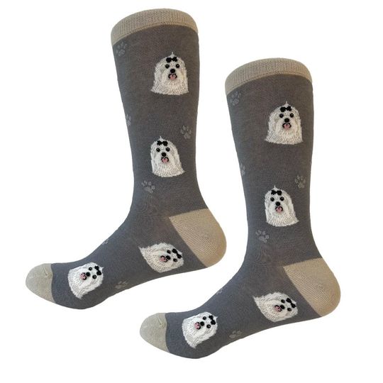 Maltese Dog Socks, Gift Ideas for Pet Lovers