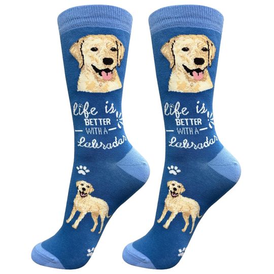 Labrador Dog Life is Better Socks, Gift Ideas for Pet Lover