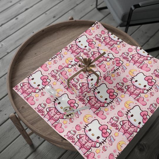 Cute Hello Kitty Wrapping Paper