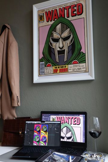 MF Dooom WANTED Premium Matte Vertical Poster