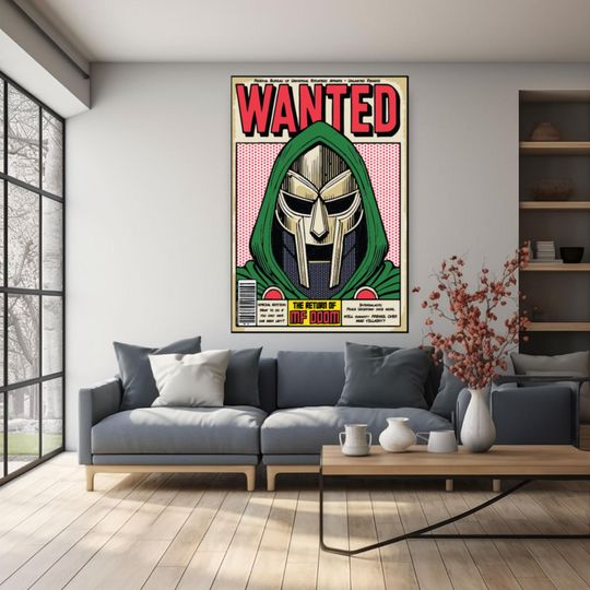 MF Dooom WANTED Premium Matte Vertical Poster