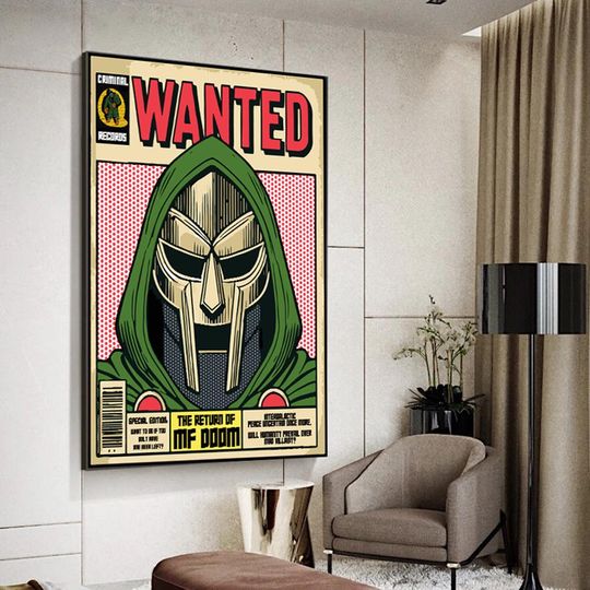 MF Dooom WANTED Premium Matte Vertical Poster