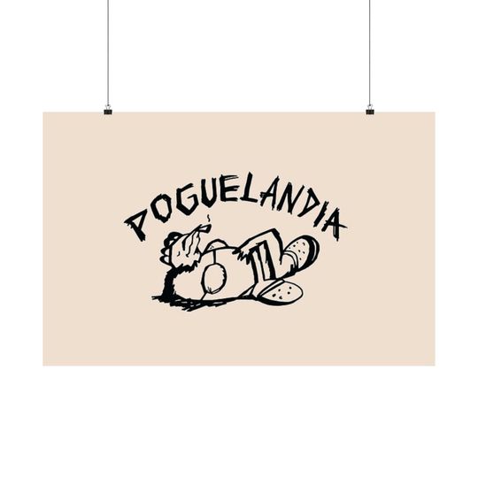 Poguelandia OBX Poster, Dorm Room Decor