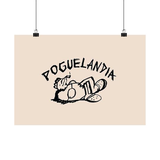 Poguelandia OBX Poster, Dorm Room Decor