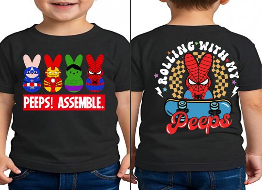 Peeps Assemble Easter Shirt, Avengers Easter Bunny Peeps Sweater, Marvel Rolling With My Peeps T-Shirt, Marvel Superhero Easter Sweatshirt