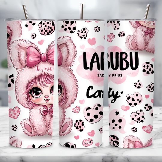 Labubu Tumbler with Lid and Straw