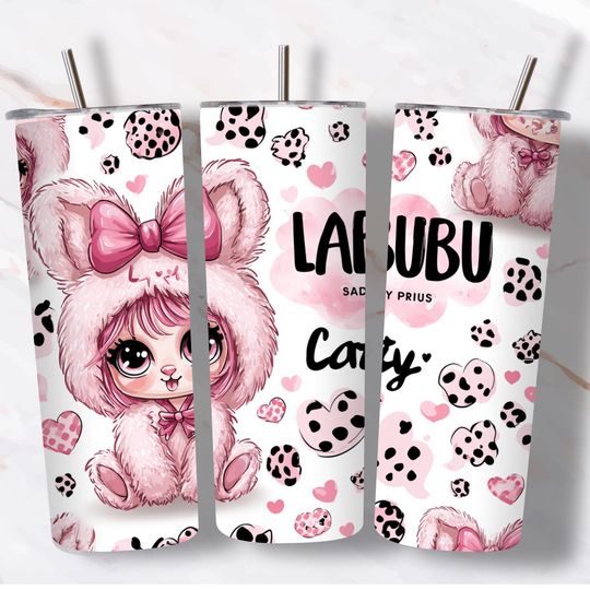 Labubu Tumbler with Lid and Straw