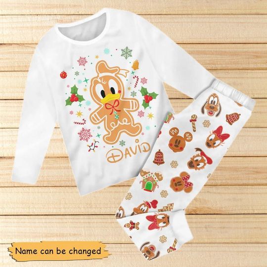Mickey Christmas Family Pajamas, Disney Family Pajamas With Name