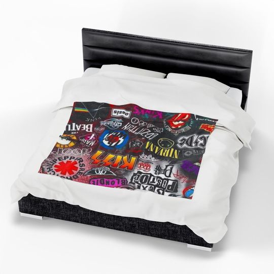 Music Bands Fleece Blanket Rock Concert Throw