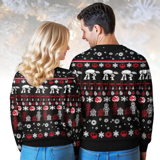 Star Wars Ugly Christmas Sweater, Merry Sithmas Darth Vader Sweater, Funny Sith Holiday Knit, Christmas Gift for Men Women, Geek Xmas S