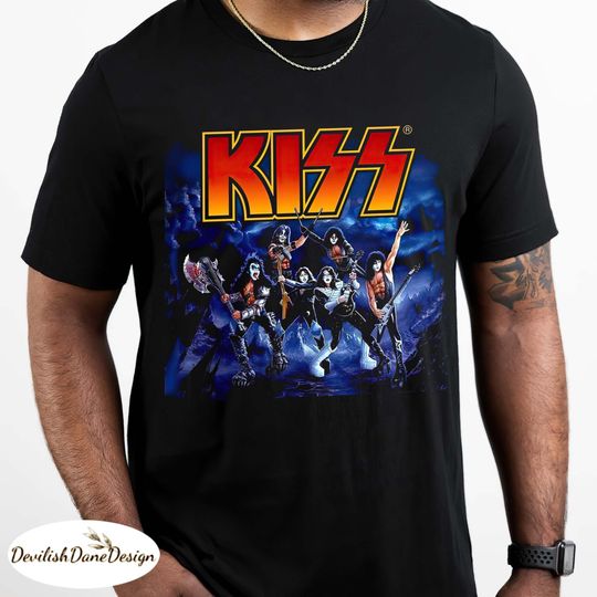 Kiss '96 Reunion Tour Shirt, Shirt, Vintage Style Shirt, Kiss Band T-shirt