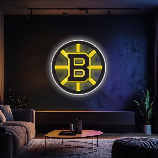 Boston Bruins Printed Plexi NeonSigns, Basketball Lovers Gift,  Gift For Him
