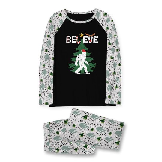 Bigfoot Christmas Family Pajamas: Matching Sasquatch Holiday PJs