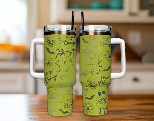 Halloween Oogie Boogie Tumbler 40oz, Boogie Tumbler, Nightmare Before Christmas Tumbler