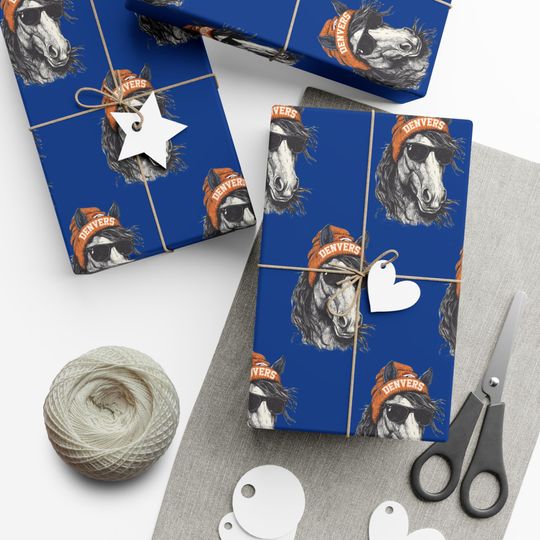 Denver Broncos Wrapping Paper: Football Fan Gift Wrap