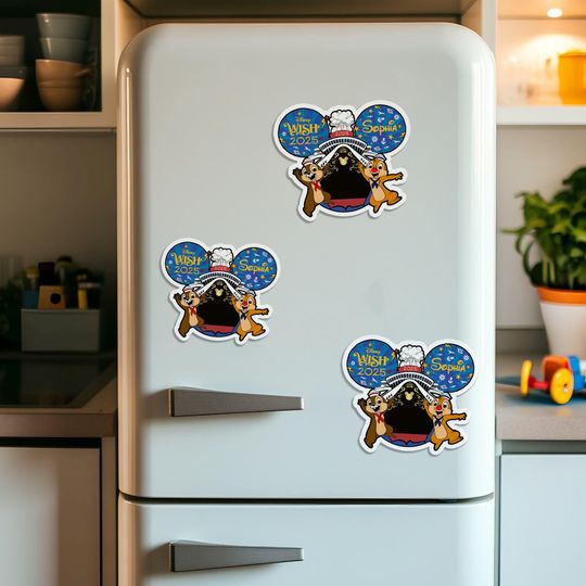 Personalized Chip and Dale Magnet, Disney Cruise Line Magnet, Disney Chipmunk Magnet, Disney Cruise Door Magnet, Disney Cruise Decor