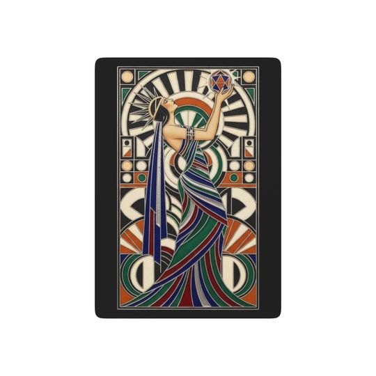 Art Deco Playing Cards, Poker Deck, Casino Night