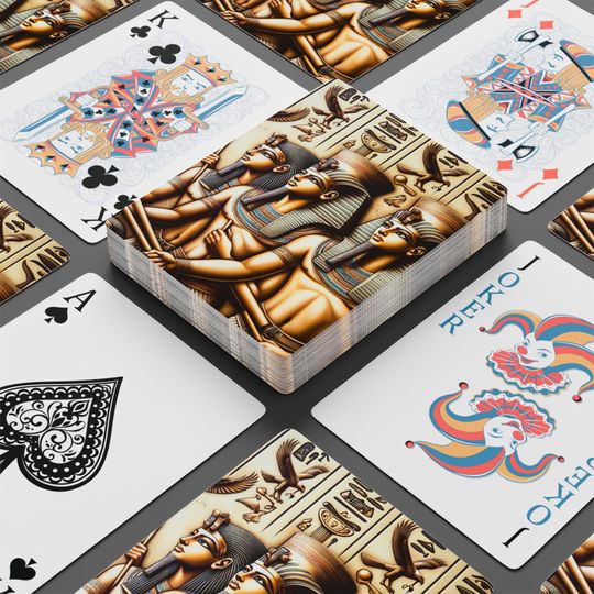 Egyptian Pharaoh Poker Cards: Unique Themed Card Deck