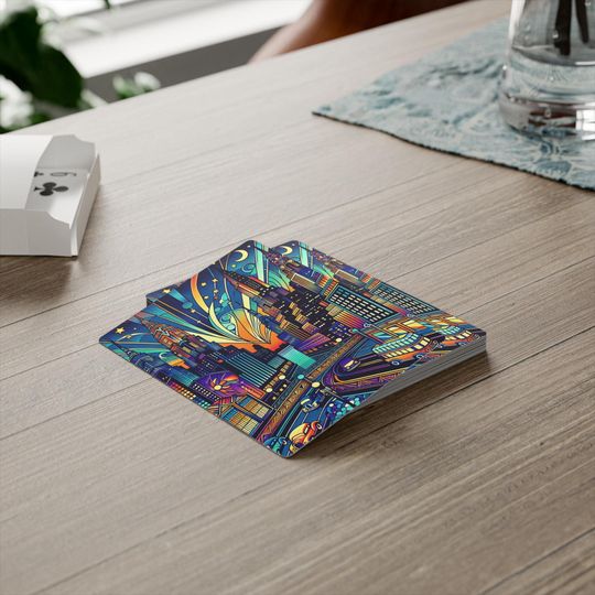 Art Deco NYC Poker Cards -Coated Glossy Deck