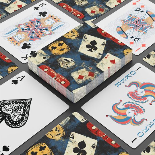 Vintage Poker Playing Cards: Classic Game Night Essential