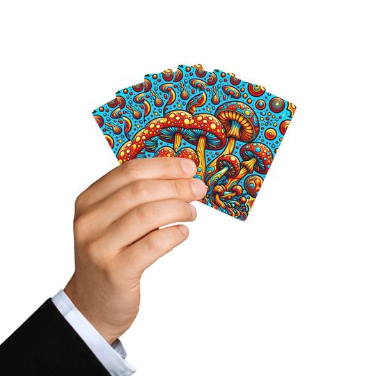 Mushroom Playing Cards: Whimsical Fantasy Card Game Deck