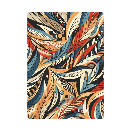 Art Deco Poker Cards: Colorful Playing Card Set