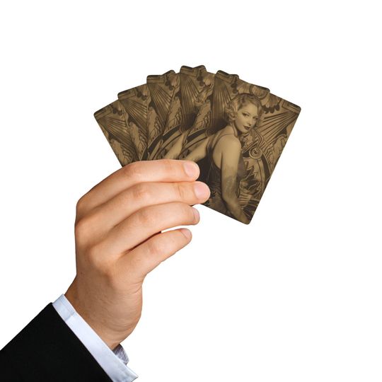 Art Deco Flapper Playing Cards - Vintage Poker Set for Card Enthusiasts