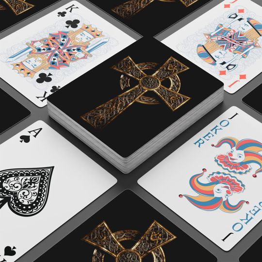 Celtic Cross Playing Cards: Unique Poker Night Deck