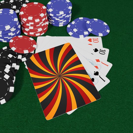 Vintage Poker Playing Cards: Vibrant Colors, Standard 52 Card Deck