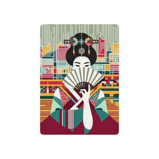 Geisha Poker Cards: Japanese Illustrated Card Deck
