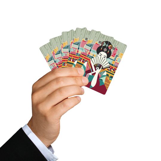 Geisha Poker Cards: Japanese Illustrated Card Deck
