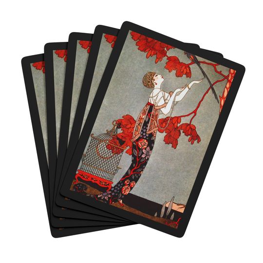 Art Nouveau Playing Cards Vintage Inspired Poker Set
