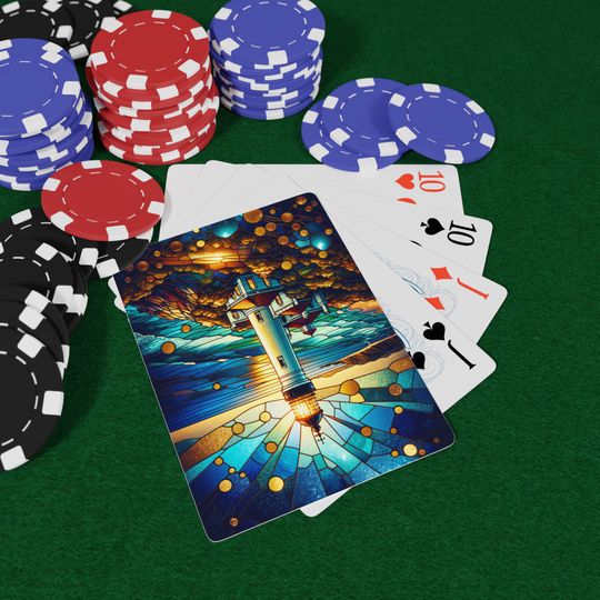 Lighthouse Playing Cards, Unique Poker Deck, Game Night Essentials