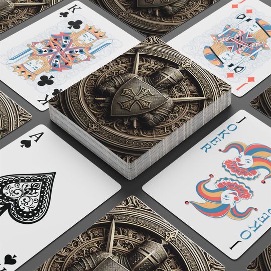 Knights Templar Playing Cards: Medieval Card Game Deck