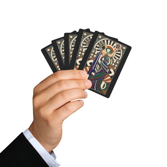 Art Deco Playing Cards, Poker Deck, Casino Night