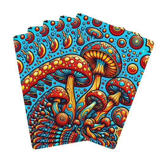 Mushroom Playing Cards: Whimsical Fantasy Card Game Deck