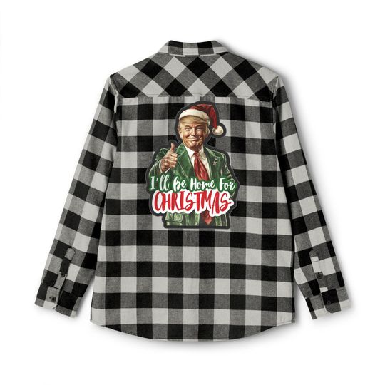 Trump Christmas Flannel Shirt