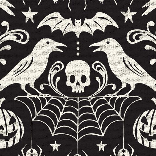 Halloween Bedding set, Vintage Halloween Decoration