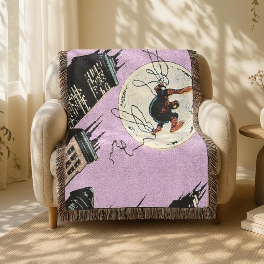 Marvel Spider-Man Woven Blanket | Comic Book Throw