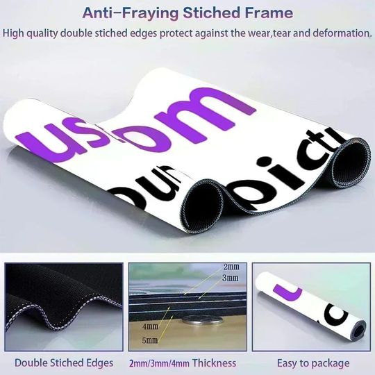 Kobe Bryant Gaming Mouse Pad: Personalized Printing, Stitched Edges