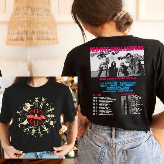 Red Hot Chili Peppers 2022 Global Stadium Tour Shirt