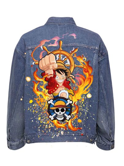 Anime Denim Jacket: Custom Personalized Clothing, Gift for Disney Fans