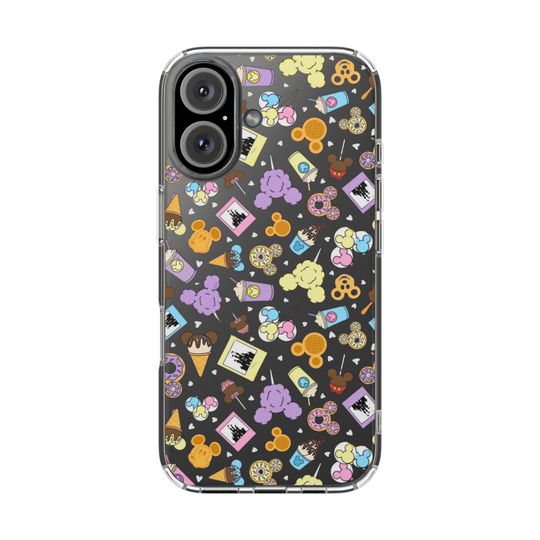 Disney Snacks Clear Case, Disney Iphone Cover,  Phone Accessories, Iphone 15 Pro Max Protective