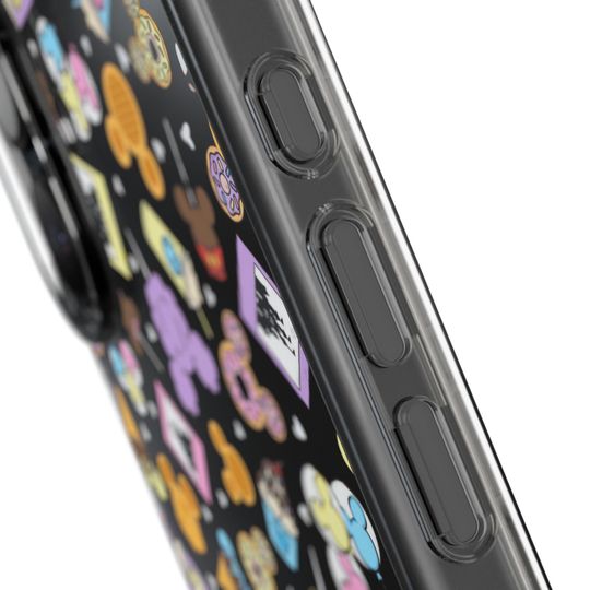 Disney Snacks Clear Case, Disney Iphone Cover,  Phone Accessories, Iphone 15 Pro Max Protective