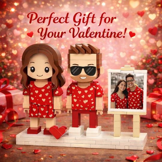 Custom Brick Mini Figures, Personalized Block Art, Mothers Day Gift