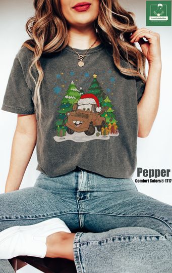 Retro Disney Car Tow Mater Shirt, Vintage Disney Car Xmas Shirt