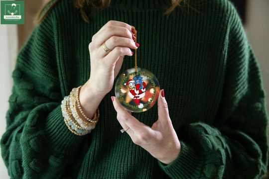 Personalized Donald Duck Ornament, Disney Christmas Ornament, Disney Character Ornament