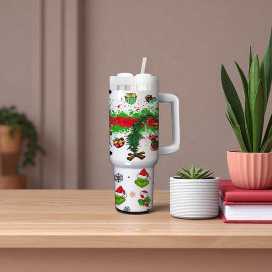 Disney Christmas Grin Tumbler 40oz, Christmas Gift