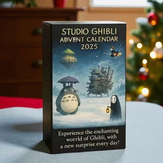 Classic Studio Ghibli Anime Christmas Advent Calendar, Collectible Items Animation Derivatives Cosplay Accessories Xmas Gift