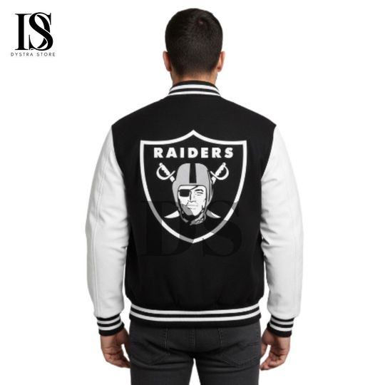 Las Black Vegas Real Raiders Varsity Jacket